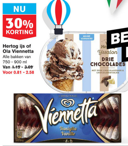 Hertog   ijsspecialiteit, ijstaart folder aanbieding bij  Hoogvliet - details