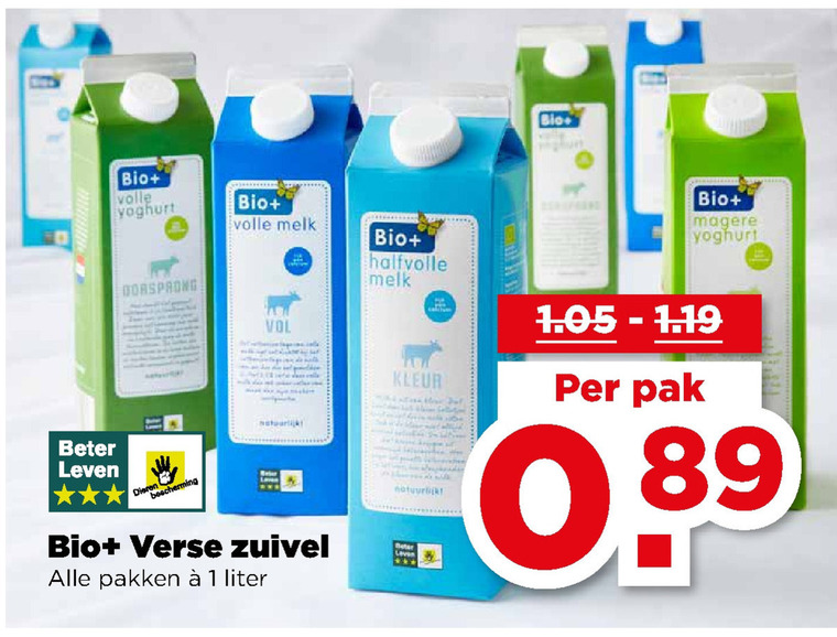 Bio Plus   zuivel, yoghurt folder aanbieding bij  Plus - details