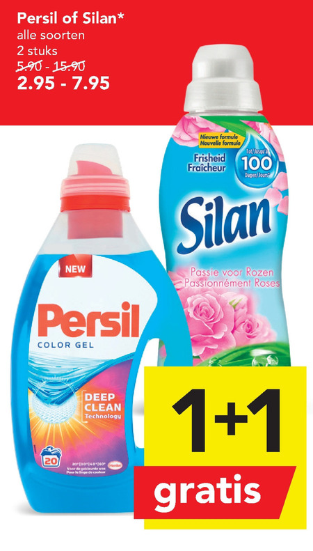 Persil   wasverzachter, wasmiddel folder aanbieding bij  Deen - details