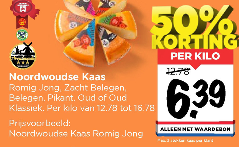 Noordwoudse   kaas folder aanbieding bij  Vomar - details