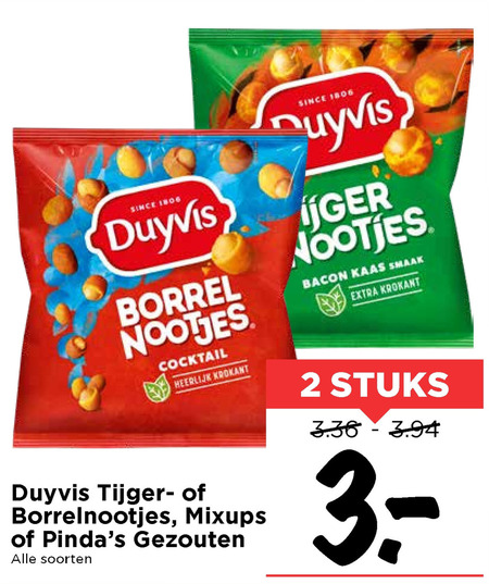 Duyvis   borrelnootjes folder aanbieding bij  Vomar - details