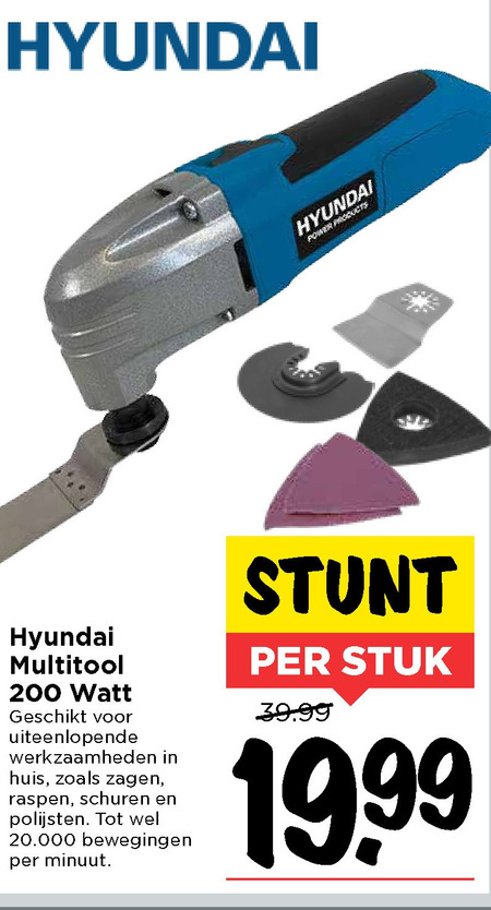 Hyundai   multitool folder aanbieding bij  Vomar - details