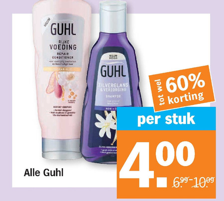 Guhl   shampoo, conditioner folder aanbieding bij  Albert Heijn - details