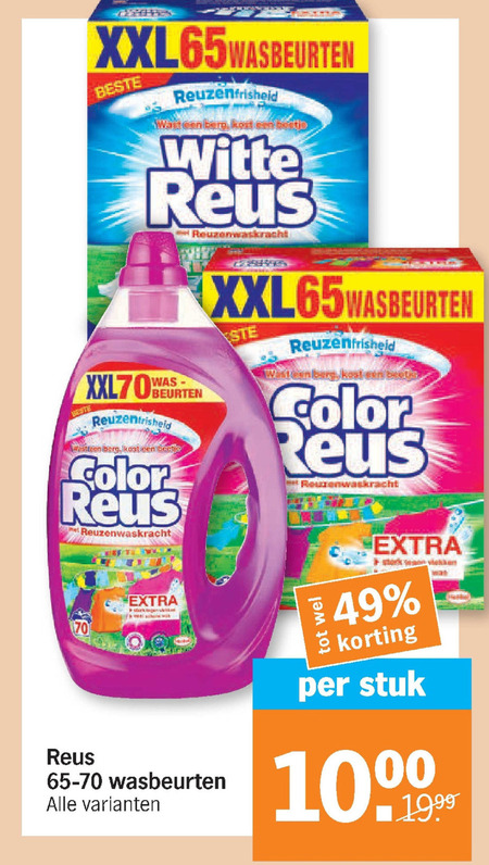 Color Reus   wasmiddel folder aanbieding bij  Albert Heijn - details