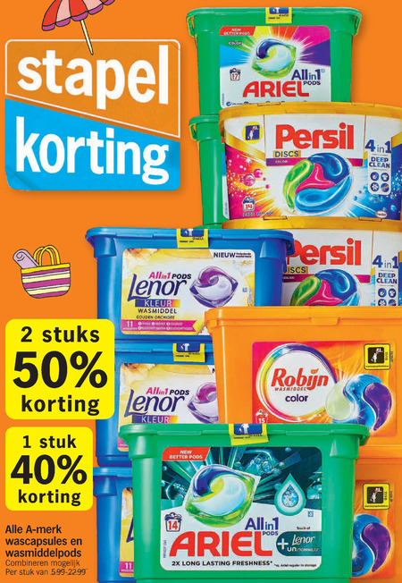 Lenor   wasmiddel folder aanbieding bij  Albert Heijn - details