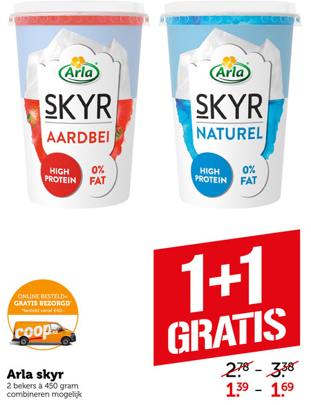 Arla   yoghurt, vruchtenyoghurt folder aanbieding bij  Coop - details