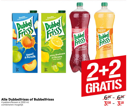 Bubbelfrisss   frisdrank, fruitdrank folder aanbieding bij  Coop - details