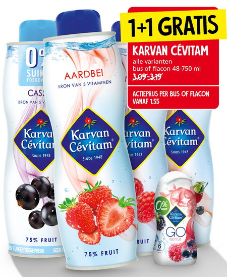 Karvan Cevitam   limonadesiroop folder aanbieding bij  Jan Linders - details