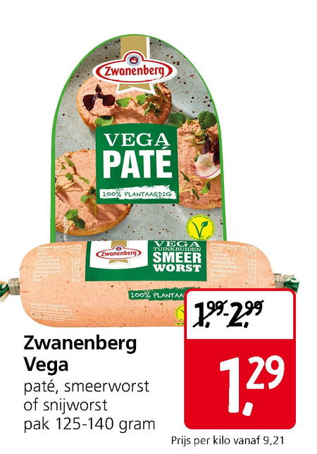 Zwanenberg   vegetarisch folder aanbieding bij  Jan Linders - details