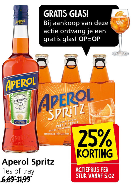 Aperol   aperitief folder aanbieding bij  Jan Linders - details