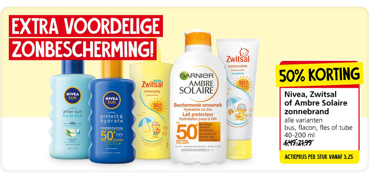 Nivea   zonnebrandolie folder aanbieding bij  Jan Linders - details