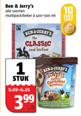 Ben and Jerrys   ijsbekers, ijsspecialiteit folder aanbieding bij  Poiesz - details