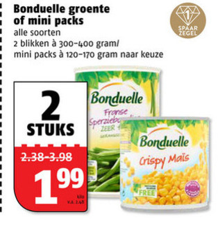 Bonduelle   groenteconserven folder aanbieding bij  Poiesz - details