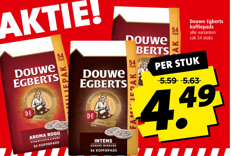 Douwe Egberts   koffiepad folder aanbieding bij  Boni - details