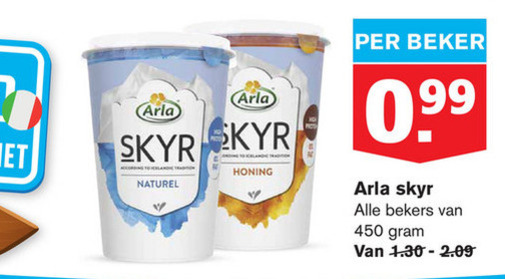 Arla   yoghurt, vruchtenyoghurt folder aanbieding bij  Hoogvliet - details