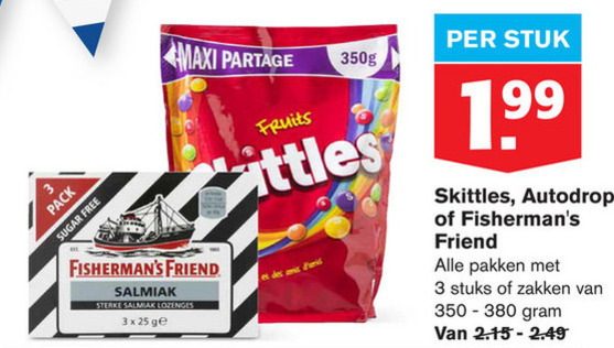 Autodrop   keelpastilles, snoep folder aanbieding bij  Hoogvliet - details