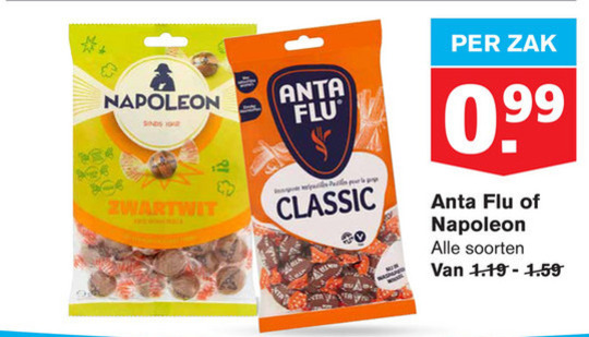 Anta Flu   snoep, keelpastilles folder aanbieding bij  Hoogvliet - details