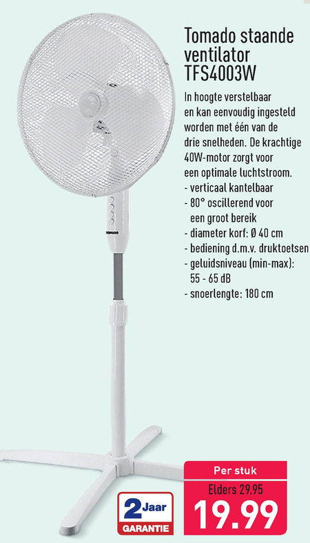 Tomado   ventilator folder aanbieding bij  Aldi - details