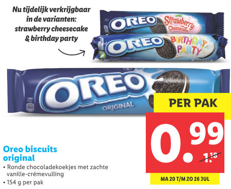 Oreo   biscuits folder aanbieding bij  Lidl - details