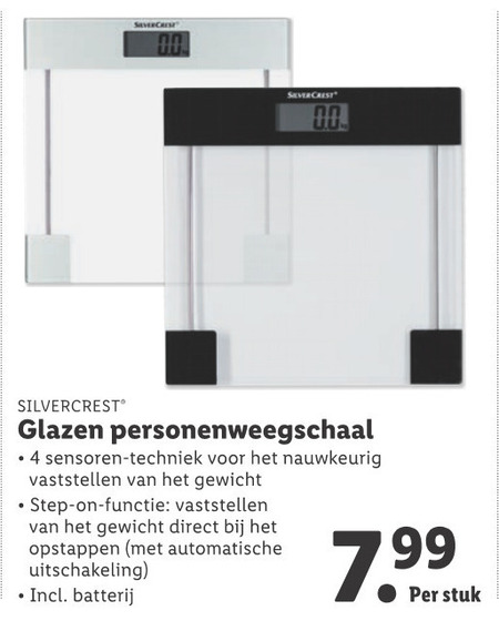 SilverCrest   weegschaal folder aanbieding bij  Lidl - details