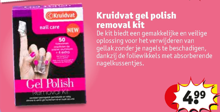 Kruidvat Huismerk   nagellakremover folder aanbieding bij  Kruidvat - details