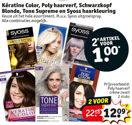 Schwarzkopf   haarkleuring folder aanbieding bij  Kruidvat - details