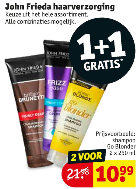 John Frieda   shampoo, haarverzorging folder aanbieding bij  Kruidvat - details