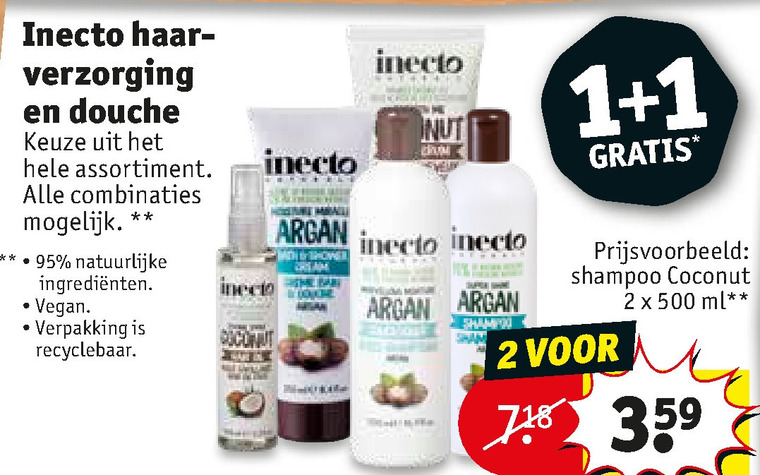 Inecto   shampoo folder aanbieding bij  Kruidvat - details