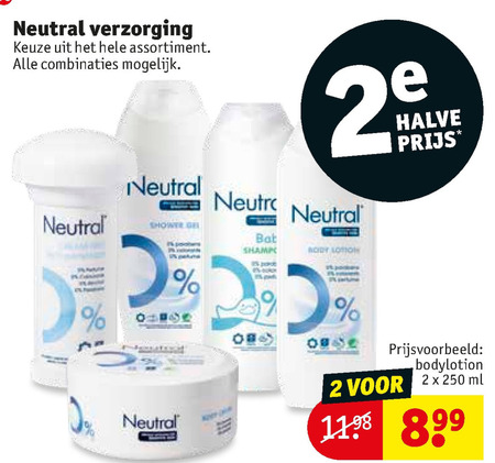 Neutral   douchegel, bodylotion folder aanbieding bij  Kruidvat - details