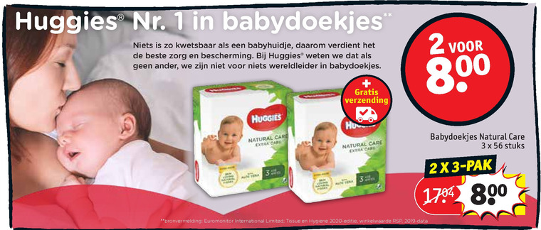 Huggies   billendoekjes folder aanbieding bij  Kruidvat - details