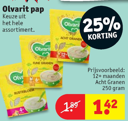 Olvarit   babyvoeding folder aanbieding bij  Kruidvat - details