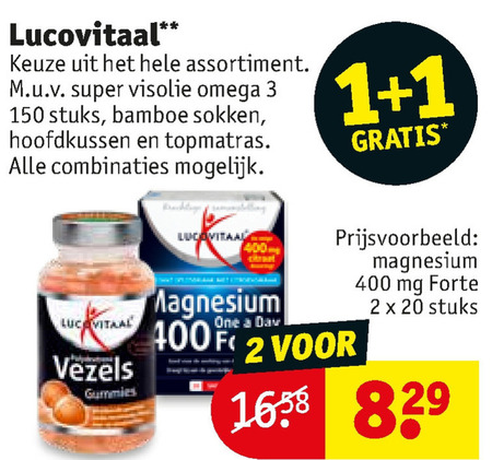 Lucovitaal   voedingssupplement folder aanbieding bij  Kruidvat - details