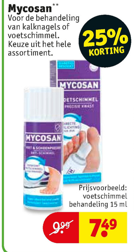 Mycosan   nagelverzorging folder aanbieding bij  Kruidvat - details