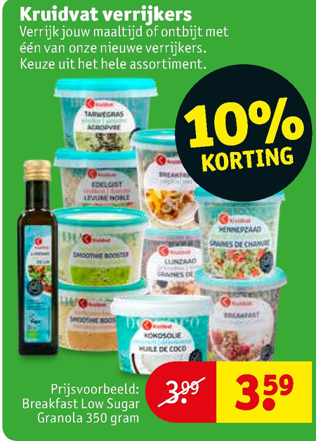 Kruidvat Huismerk   muesli folder aanbieding bij  Kruidvat - details