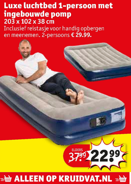 Concurrenten vrijdag Beyond opblaasbaar matras folder aanbieding bij Kruidvat - details