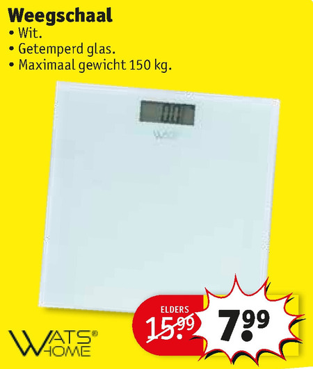 Watshome   weegschaal folder aanbieding bij  Kruidvat - details