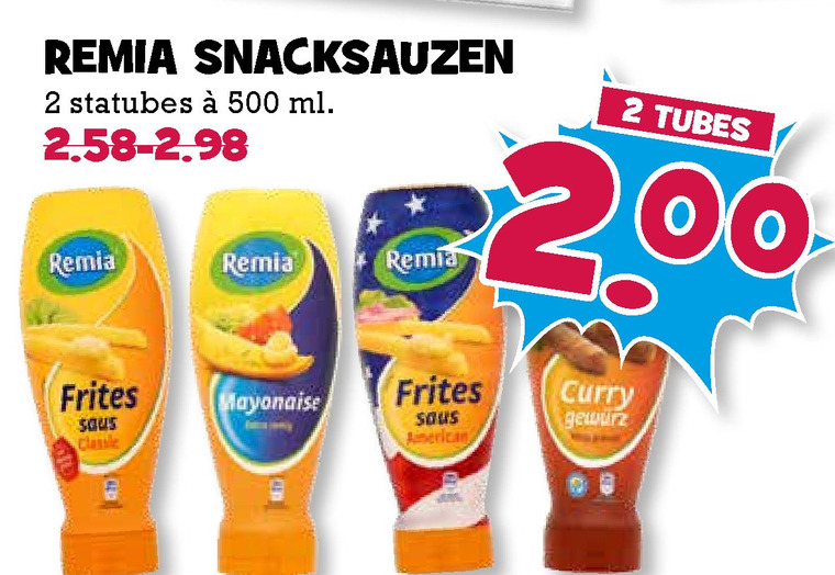 Remia   mayonaise, fritessaus folder aanbieding bij  Boons Markt - details