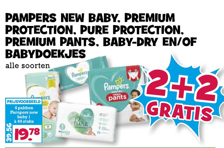 Pampers   luiers, luierbroekjes folder aanbieding bij  Boons Markt - details