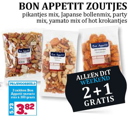 Bon Appetit   rijstzoutjes folder aanbieding bij  Boons Markt - details