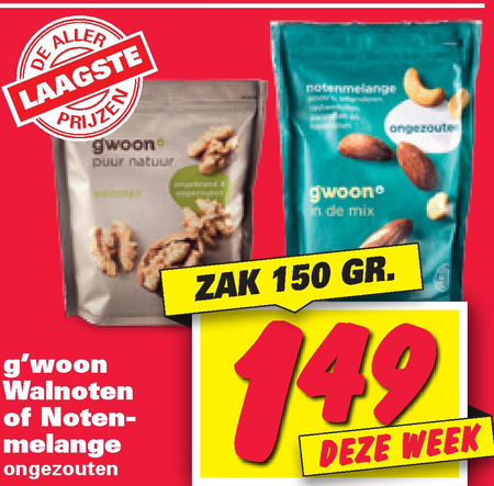 Gwoon   walnoten, noten folder aanbieding bij  Nettorama - details