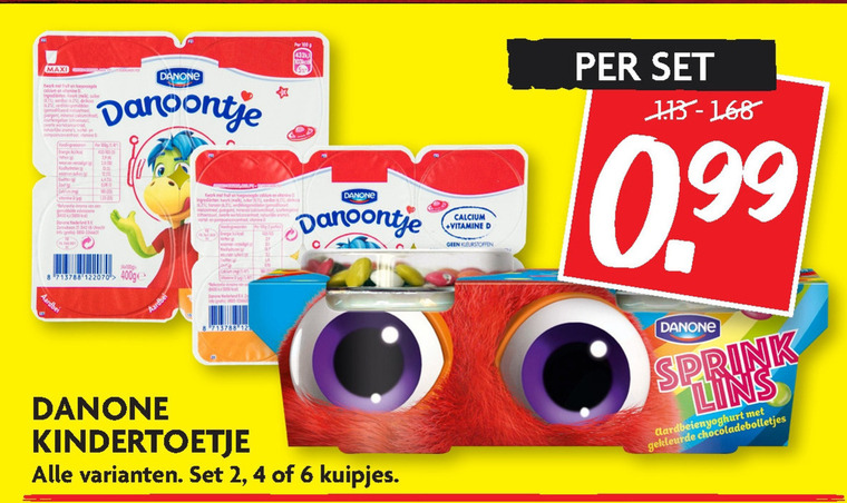 Danone   kindertoetjes folder aanbieding bij  Dekamarkt - details