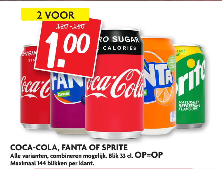 Coca-Cola   cola, frisdrank folder aanbieding bij  Dekamarkt - details