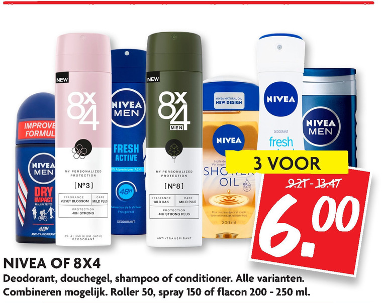 Nivea   douchegel, conditioner folder aanbieding bij  Dekamarkt - details