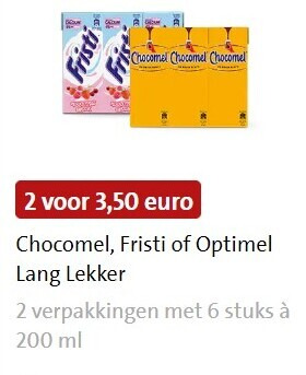 Optimel   chocolademelk, drinkyoghurt folder aanbieding bij  Jumbo - details