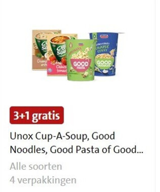 Unox   soep, noodles folder aanbieding bij  Jumbo - details