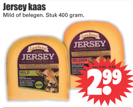 Jersey   kaas folder aanbieding bij  Dirk - details