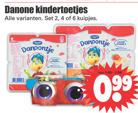 Danone Danoontje   kindertoetjes folder aanbieding bij  Dirk - details