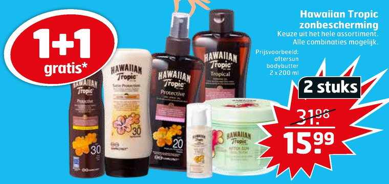 Hawaiian Tropic   zonnebrandolie, aftersun folder aanbieding bij  Trekpleister - details