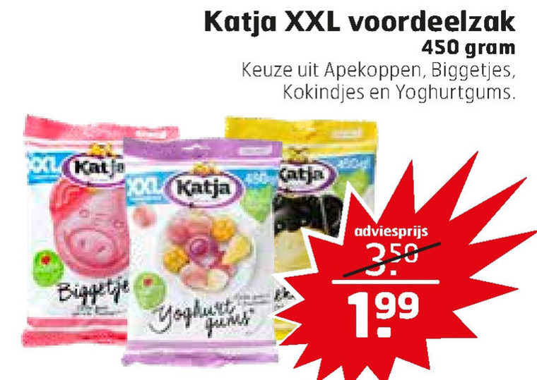 Katja   drop, snoep folder aanbieding bij  Trekpleister - details