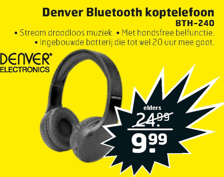 het einde Durf iets Denver koptelefoon folder aanbieding bij Trekpleister - details